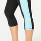 ID Ideology Women's Essentials Colorblocked Cropped Leggings Black Size X-Small