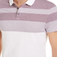 Alfani Men's Striped Collared Polo Shirt Brown Size Medium