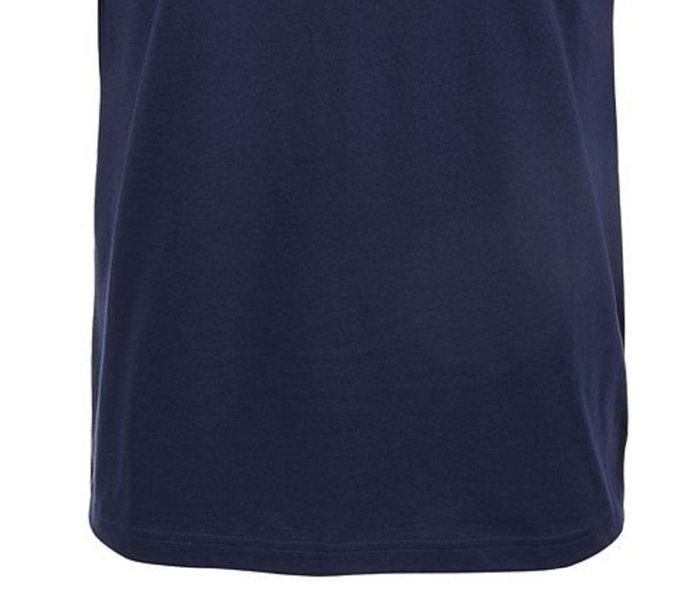 Sun + Stone Men's Wave Stripe Pattern T-Shirt Blue Size Small