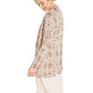 Charter Club Women's Snake Print Cashmere Cardigan Brown Size X-Small