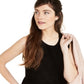 Charter Club Women's Sleeveless Cashmere Sweater Black Size X-Large