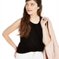 Charter Club Women's Sleeveless Cashmere Sweater Black Size X-Large