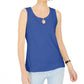Karen Scott Women's Blue Keyhole Hardware Tank Size X-Small