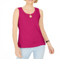 Karen Scott Women's Keyhole Hardware Tank Pink Size Large