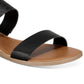 Sun + Stone Women's Easten Slide Sandals Black Size 8 M