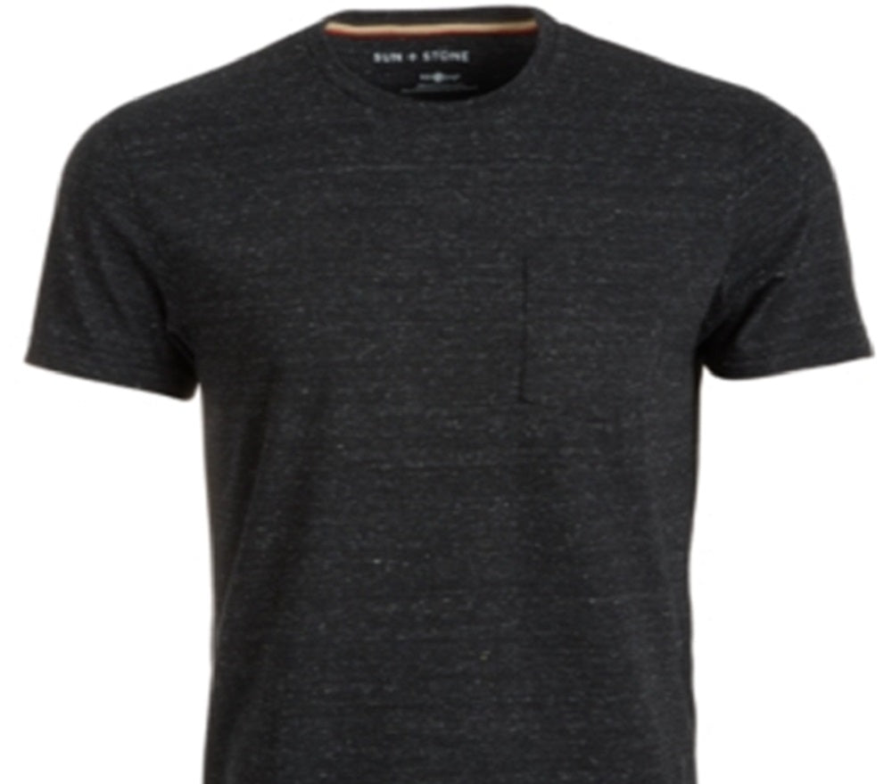 Sun + Stone Men's Nep Crew T-Shirt Black Size XX-Large