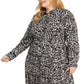 Alfani Women's Printed Shirtdress White Size Petite Small
