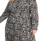 Alfani Women's Printed Shirtdress White Size 14W