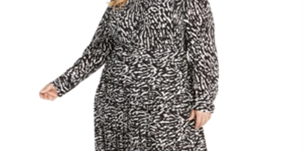 Alfani Women's Printed Shirtdress White Size 14W