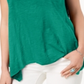 Style & Co Women's Handkerchief Hem T-Shirt Green Size XX-Large