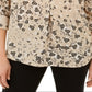 Charter Club Women's Maria Floral Print Blouse Brown Size XX-Large