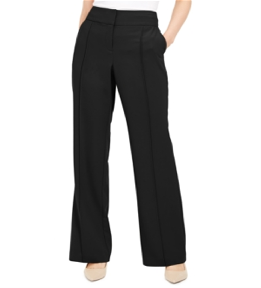 Alfani Women's Solid Boot Cut Pants Black Size 16