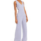Bar III Women's Sleeveless Straight Leg Jumpsuit Purple Size 10