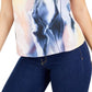 Bar III Women's Printed Ruffled Camisole Pink Size Large