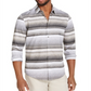 Alfani Men's Cotton Printed Button Down Shirt Black Size X-Large