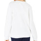 Karen Scott Women's Printed Fleece Top Blue Size X-Small
