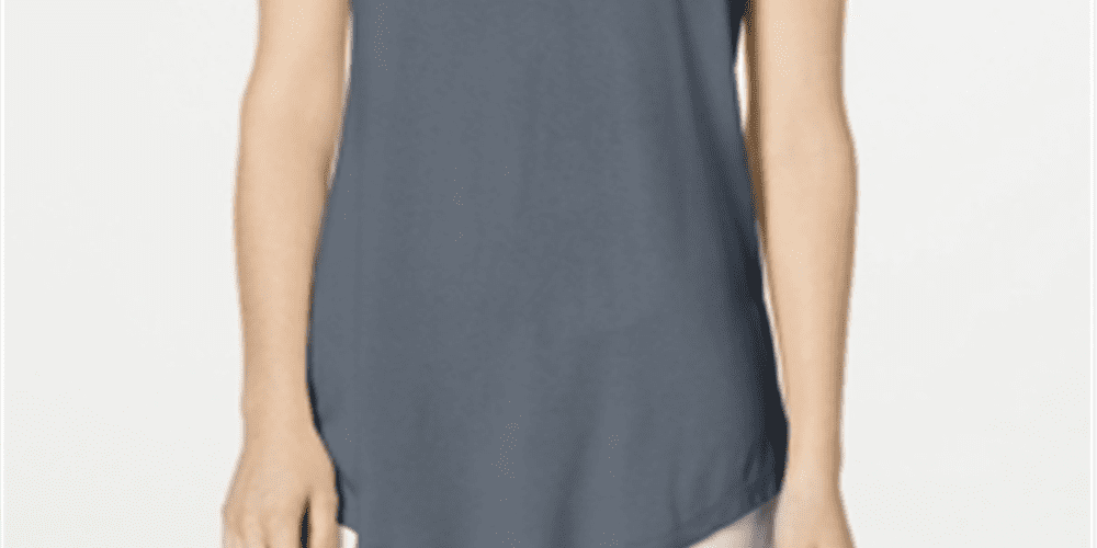 JM Collection Women's Grey Cold Shoulder T-Shirt Size Small