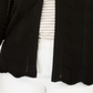 Charter Club Women's Open Front Chevron Knit Cardigan Black Size 3X