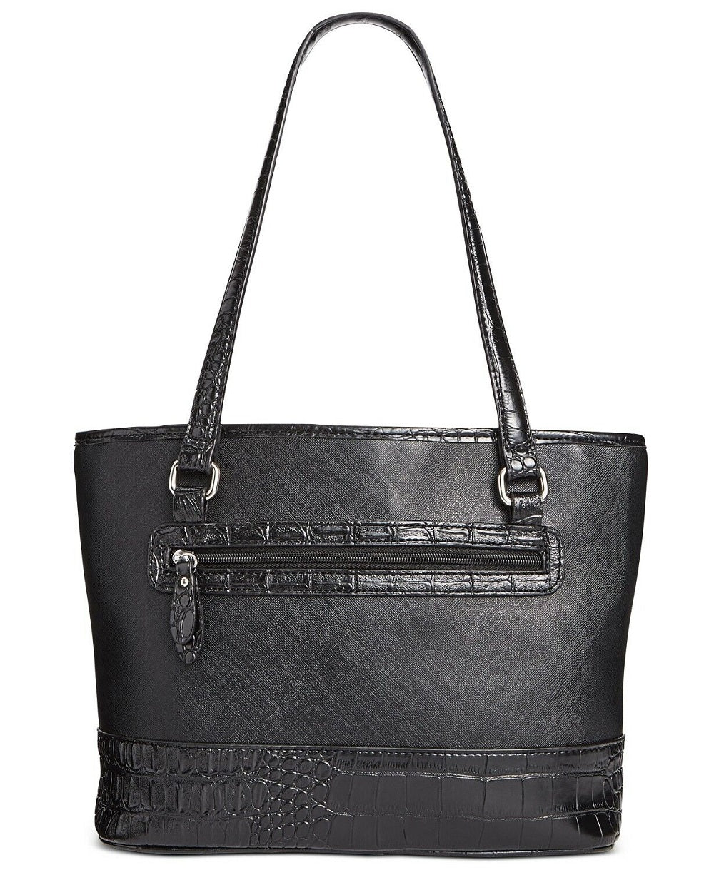 Giani Bernini Women's Saffiano Croco Tote Black Size Regular