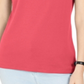 Karen Scott Women's Grommet Trim Top Coral Size Large