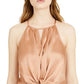 INC International Concepts Women's Sleeveless Scoop Neck Top Brown Size Medium
