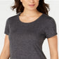 Ideology Women's Fitness Running Shirts & Tops Gray Size X-Large