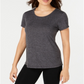 Ideology Women's Fitness Running Shirts & Tops Gray Size X-Large