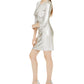 INC International Concepts Women's Metallic Twist Front Dress Gray Size X-Small