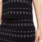 Alfani Women's Textured Short Sleeve Sweater Black Size XX-Large