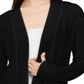 Alfani Women's Textured Long Sleeves Cardigan Top Black Size Large