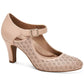 Giani Bernini Women's Velmah 2 Faux Leather Almond Toe Mary Jane Heels Pink Size 9 M