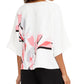 Alfani Women's Printed Side Tie Top Pink Size Medium