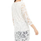 Alfani Women's Tunic Split Hem Scoop Neck Blouse White Size Medium