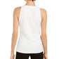 INC International Concepts Women's O Ring Keyhole Top White Size Small