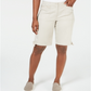 Karen Scott Women's Solid Tie Cuff Shorts Beige Size 10