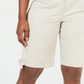 Karen Scott Women's Solid Tie Cuff Shorts Beige Size 10