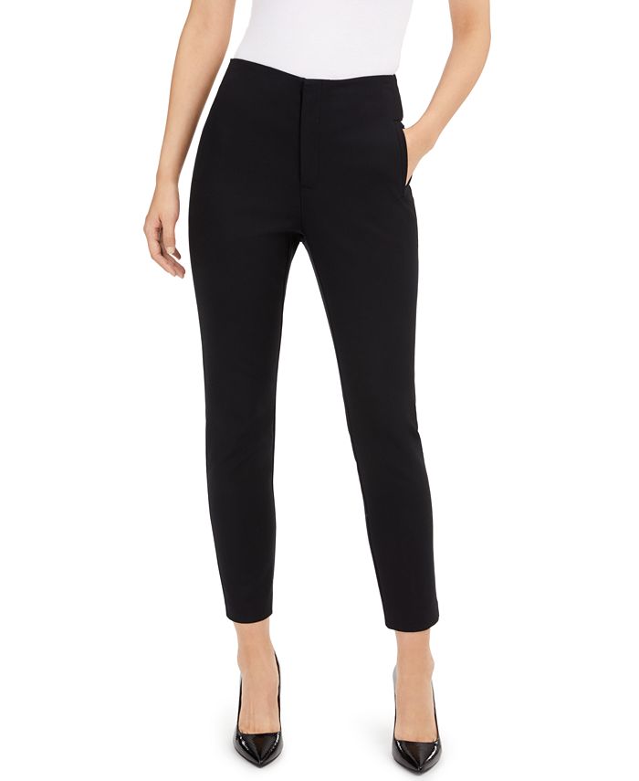 INC International Concepts Women's Cigarette Pants Black Size 14 Petite