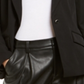 INC International Concepts Women's Peak Lapel Blazer Black Size X-Small