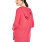 Charter Club Women's Cashmere Zip Front Hoodie Pink Size Small
