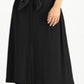 Alfani Women's Short Sleeve V Neck Below The Knee Dress Black Size X-Large
