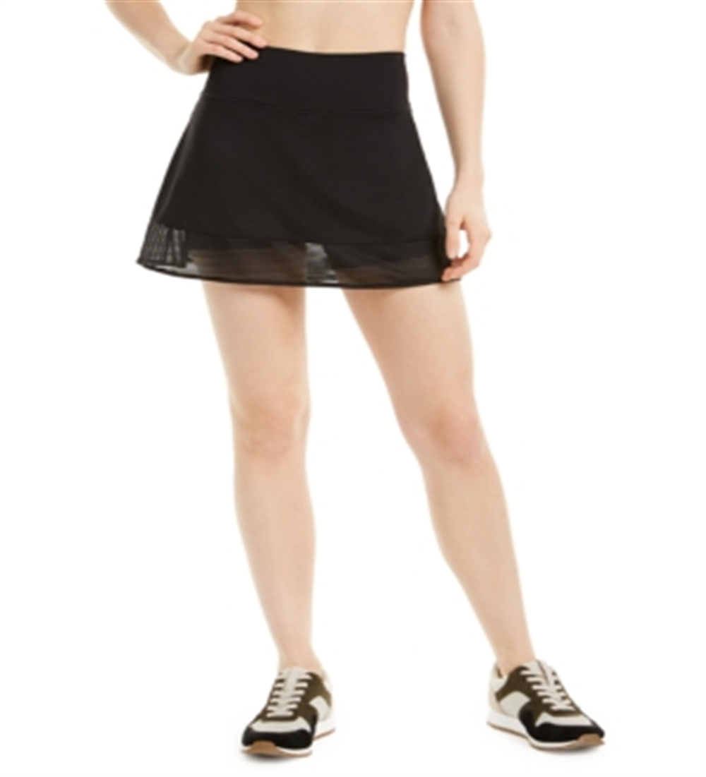 Ideology Women's Shadow Stripe Skort Black Size Large