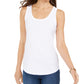 Charter Club Women's Supima Cotton Scoop Neck Tank Top White Size Petite Small