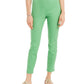 Charter Club Women's Stretch Twill Cropped Pants Green Size 8 Petite
