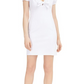 Bar III Women's Off the Shoulder Tie Front Mini Dress White Size XX-Large