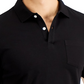 Club Room Men's Solid Jersey Polo with Pocket Black Size X-Large