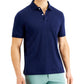 Club Room Men's Solid Jersey Polo with Pocket Blue