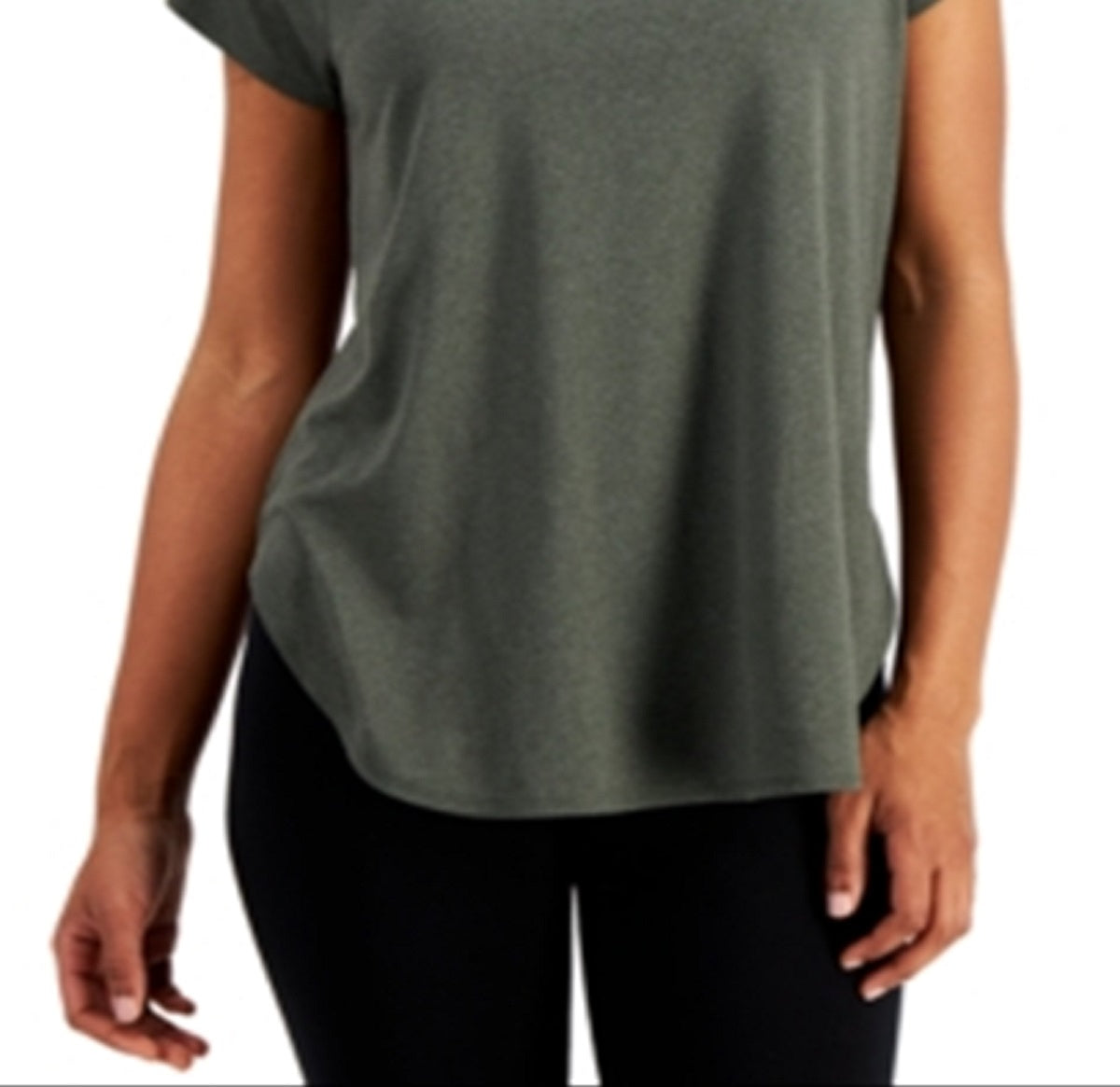 ID Ideology Women's Sweat Set T-Shirt Green Size X-Small
