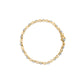 10k Yellow Gold 1.00 Cttw Round-Cut Diamond Floral S-Link 7.50" Bracelet (I-J Color, I2-I3 Clarity)