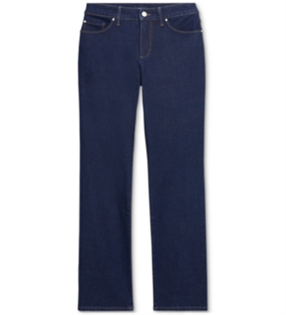 Charter Club Women's Lexington Tummy Control Straight Leg Jeans Blue Size 4