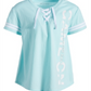 Ideology Big Girl's Lace up Tee Green Size Small